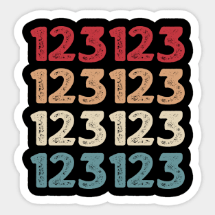 123123. 12/31/23 New Year's Eve 2023 Sticker